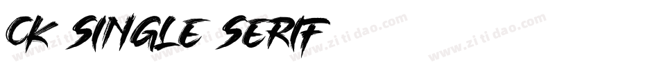 CK Single Serif字体转换